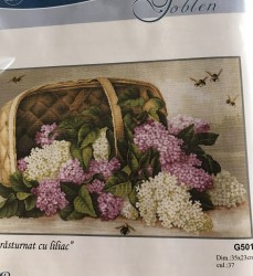 Cos rasturnat cu liliac G 501