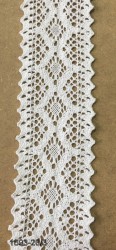 DANTELA BANDA DIN BUMBAC cod 1693-20/3 alb