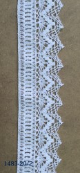 DANTELA BANDA DIN BUMBAC cod 1483-20/2 alb