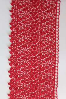 Dantela banda sintetica latime 11 cm / rosie