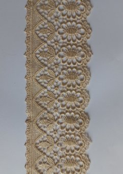 Dantela banda sintetica latime 7 cm  / bej