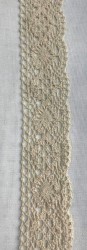 DANTELA BANDA DIN BUMBAC cod 1510- 20/3 natur