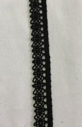 DANTELA BANDA DIN BUMBAC cod 1633-20/3 negru