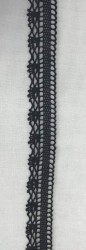 DANTELA BANDA DIN BUMBAC cod 1646-20/2 negru