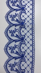 Dantela brodata pe tull 52834