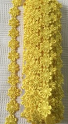 Dantela banda flori mari