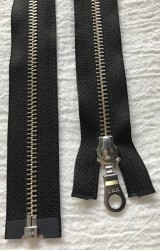 Fermoar detasabil YKK  metal 90 cm/1 cursor,argintiu