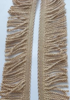 Franjuri matase  latime 6 cm / bej deschis