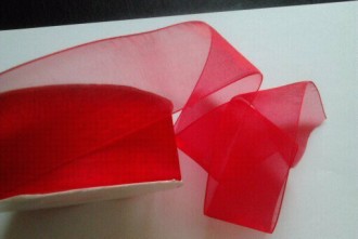Panglica organza 10 mm/5 m