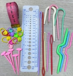 Set acccesorii pentru tricotat