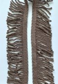 Franjuri matase  latime 6 cm / bej inchis